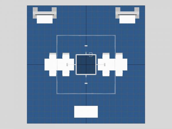 VK-5196 Island Trade Show Exhibit -- Plan View