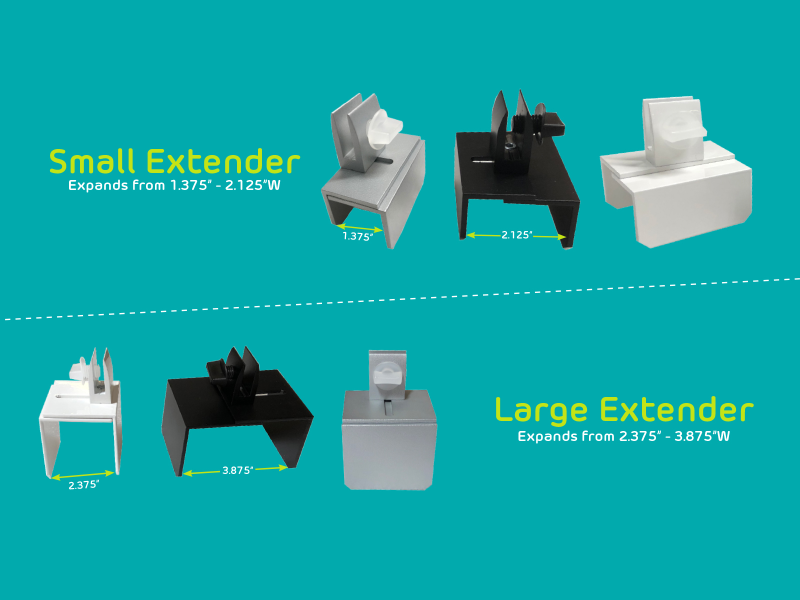 Adjustable Extender Size Range