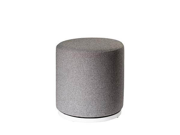 CEOT-035 (Gray Fabric) | Marche Swivel Ottoman -- Trade Show Rental Furniture