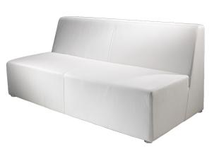 Brighton Loveseat, White (CESS-138) -- Trade Show Rental Furniture 