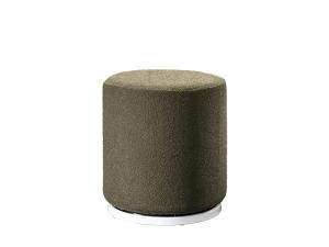 CEOT-000 (Olive Faux Sheep Fur) | Marche Swivel Ottoman -- Trade Show Rental Furniture