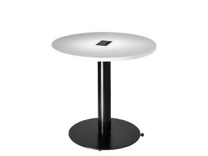 30" Powered Round Cafe Table w/ Standard Black Base (CEAC-033)
 -- Trade Show Furniture Rental