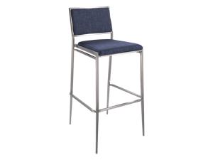 CEBS-028 | Marina Barstool Ocean Blue Fabric -- Trade Show Furniture Rental