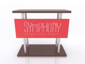 SYM1-412 Portable Counter w/ Shelves