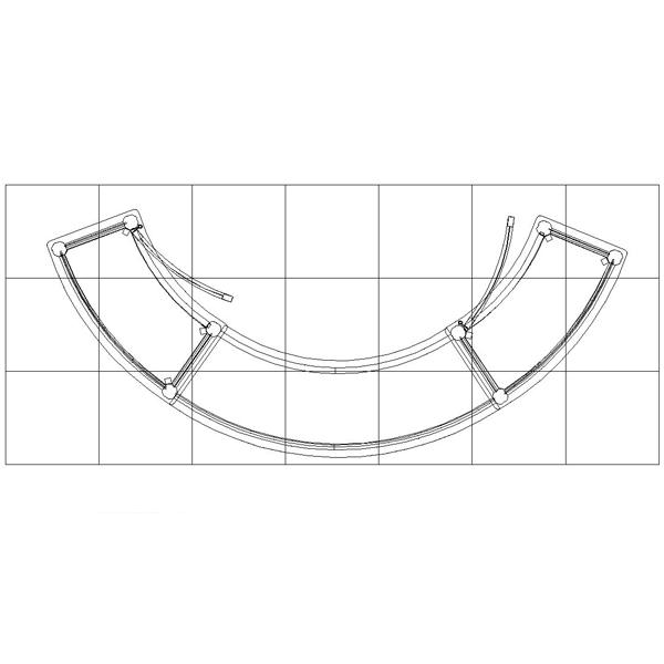 ECO-38C Sustainable Trade Show Counter -- Plan View