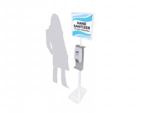 RE1-907 Hand Sanitizer Stand w/ Graphic